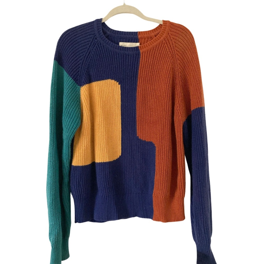 Mara Hoffman- colorful oversized sweater